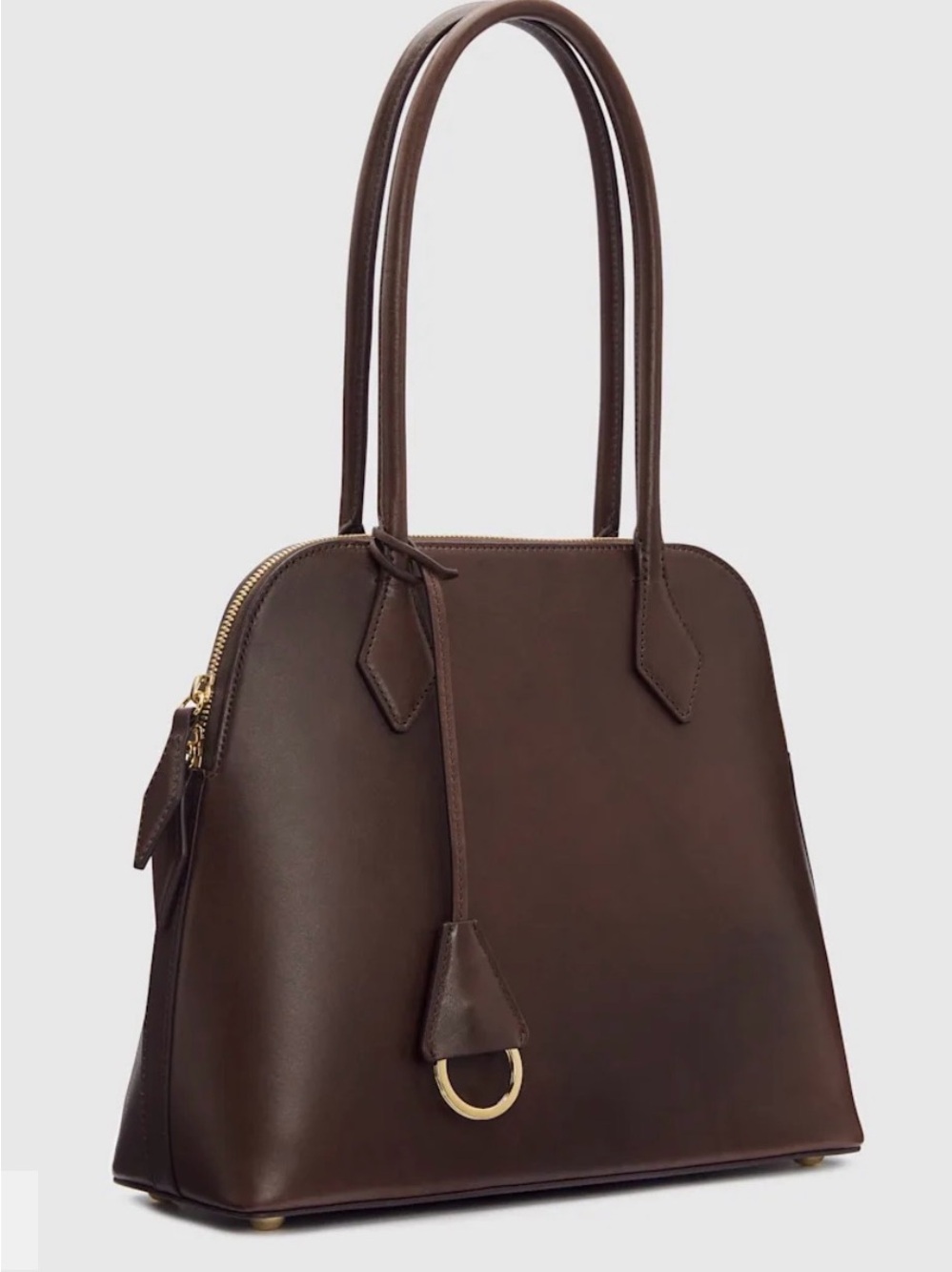 NWT Reformation x Camille Rowe Camille Shoulder Bag Tote Espresso Brown